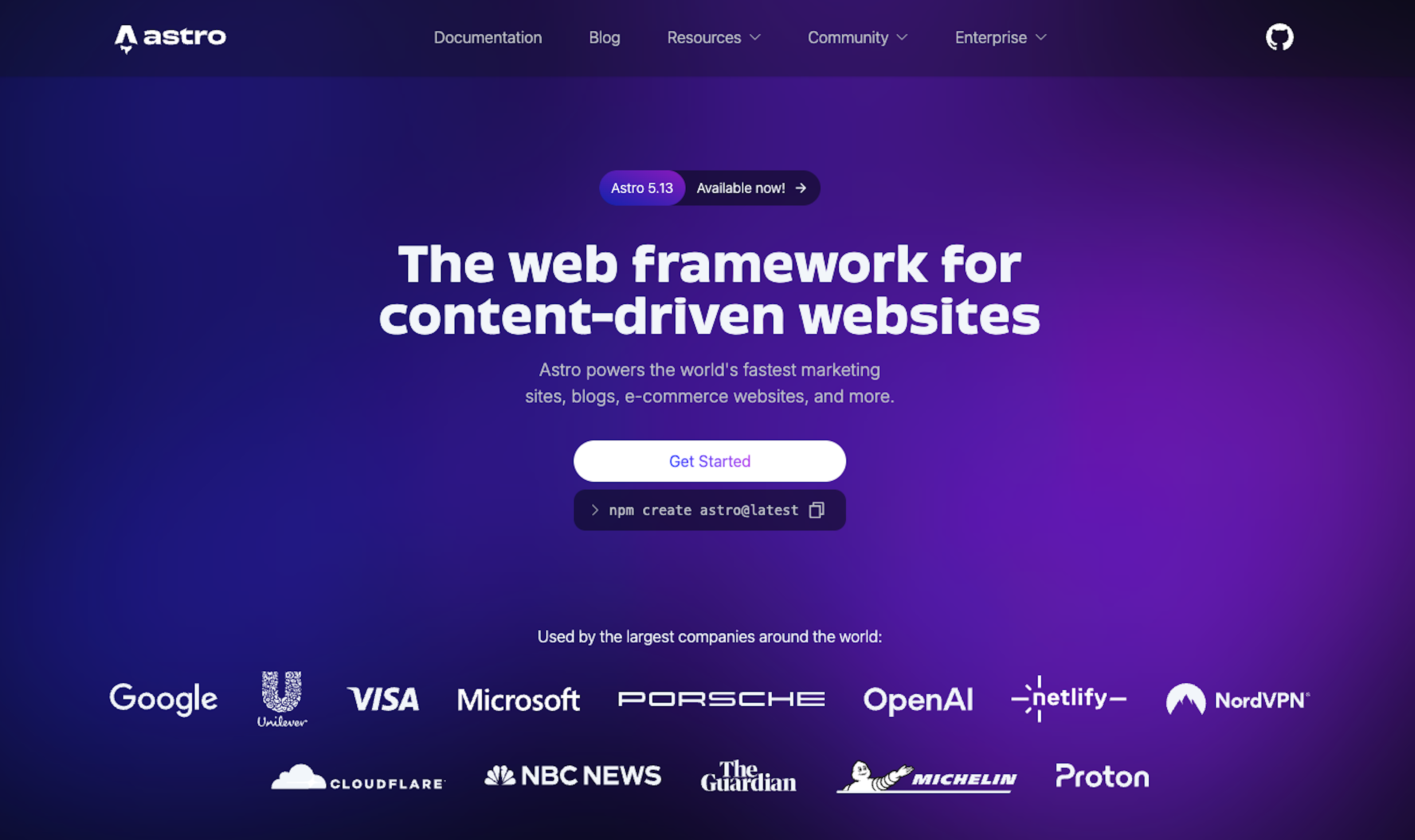 Astro公式サイト